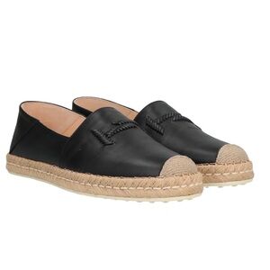 TOD’S Black Women’s Espadrille Flats